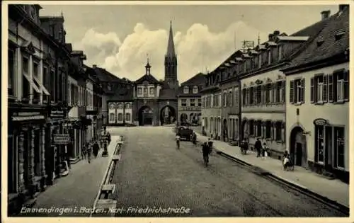 Ak Emmendingen im Breisgau Baden, Karl-Friedrichstraße