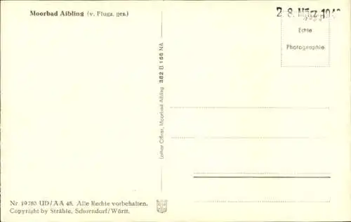 Ak Bad Aibling in Oberbayern, Fliegeraufnahme