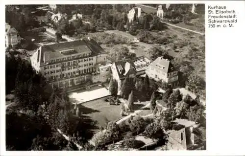 Ak Freudenstadt im Schwarzwald, Fliegeraufnahme, Kurhaus St. Elisabeth