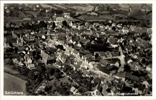 Ak Schlüchtern in Hessen, Fliegeraufnahme