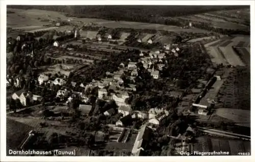 Ak Dornholzhausen im Taunus Bad Homburg vor der Höhe, Fliegeraufnahme