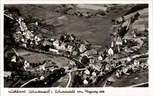 Ak Schenkenzell im Schwarzwald, Fliegeraufnahme