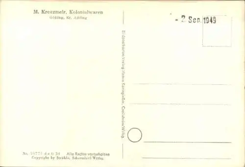 Ak Götting Bruckmühl in Oberbayern, Fliegeraufnahme