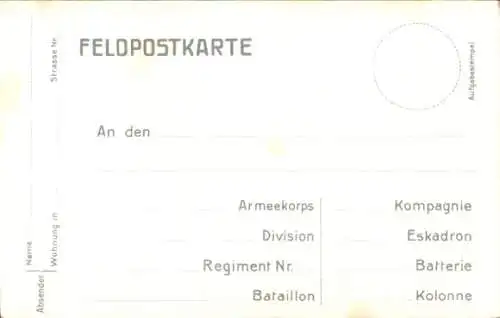 Litho Deutsche Artillerie im Gefecht, Soldaten, Kaiserzeit