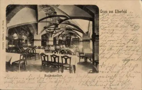 Ak Elberfeld Wuppertal, Ratskeller