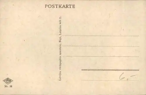 Ak Riga Lettland, Gesamtansicht, Düna