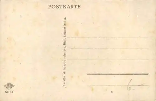 Ak Riga Lettland, Gesamtansicht, Düna, Kirchen