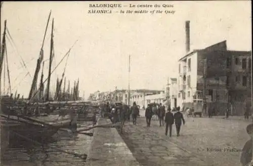 Ak Saloniki Saloniki Thessaloniki Griechenland, Das Zentrum des Kais