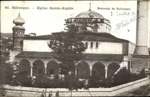 Ak Saloniki Saloniki Thessaloniki Griechenland, Kirche der Heiligen Sophia