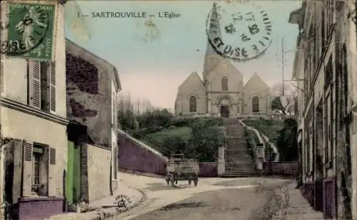 Ak Sartrouville Yvelines, Kirche