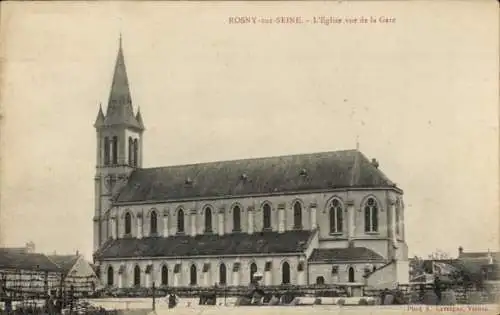 Ak Rosny sur Seine Yvelines, Kirche