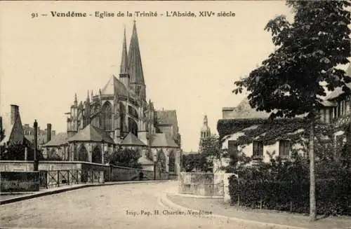 Ak Vendôme Loir et Cher, Eglise de la Trinite, L'Abside