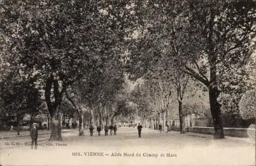 Ak Vienne Isère, Allee Nord du Champ de Mars