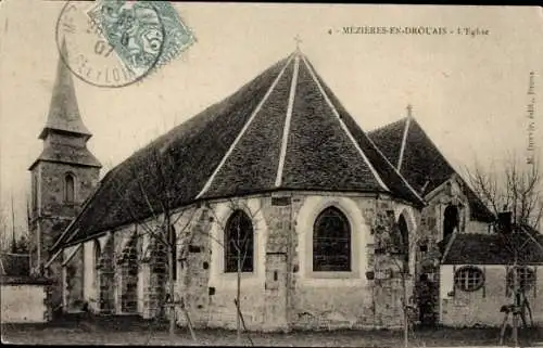 Ak Mezieres en Drouais, Kirche