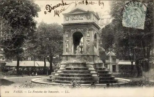 Ak Paris I, Brunnen der Unschuldigen