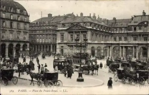 Ak Paris I Louvre, Place du Palais-Royal