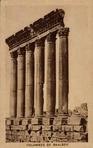 Ak Baalbek Libanon, Kolumnen