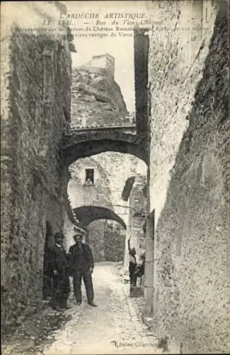 Ak Le Teil Ardèche, Rue du Vieux-Chateau