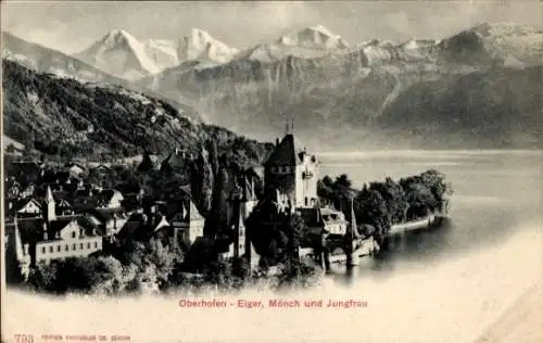 Ak Oberhoffen Oberhofen Elsass Bas Rhin, Eiger, Mönch und Jungfrau