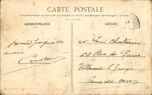 Ak Cheminon Marne, Teilansicht