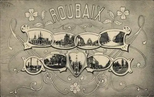 Ak Roubaix Nord, Teilansichten