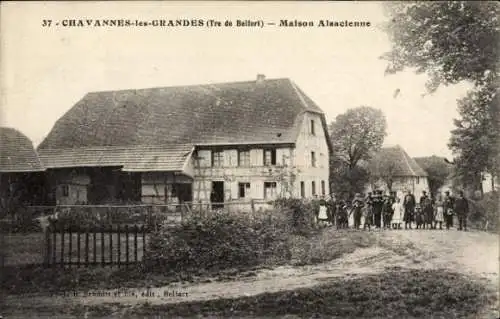 Ak Chavannes les Grands Territoire de Belfort, Elsässer Haus