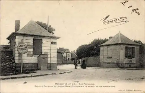 Ak Mennecy Essonne, dans le Pavillon de Droite Napoleon coucha la Veille de son Abdication