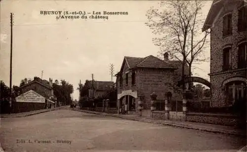 Ak Brunoy Essonne, Bosserons, Avenue du Chateau