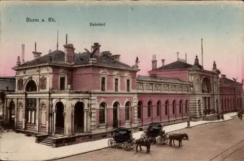 Ak Bonn in Nordrhein Westfalen, Blick auf den Bahnhof