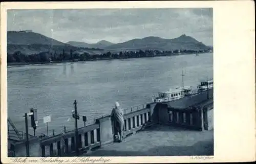 Ak Bad Godesberg Bonn am Rhein, Blick auf das Siebengebirge