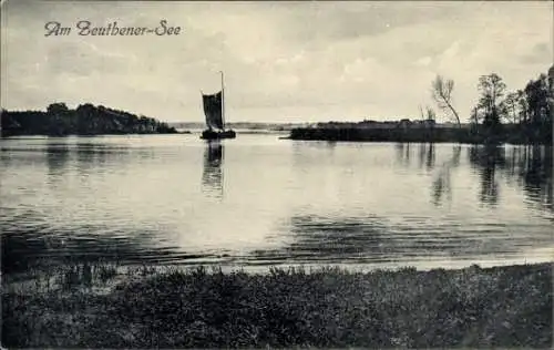 Ak Zeuthen in der Mark, Zeuthener See, Boot