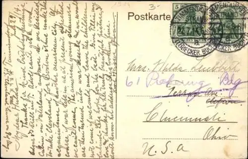 Ak Timmendorfer Strand in Holstein, Strand, Segelboote, Fahnen, Strandkörbe