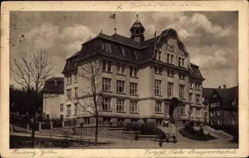 Ak Gotha Thüringen, Herzogliche Baugewerbeschule, 1920