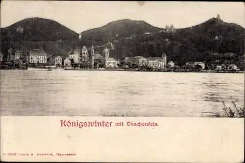 Ak Königswinter am Rhein, Drachenfels, Panorama