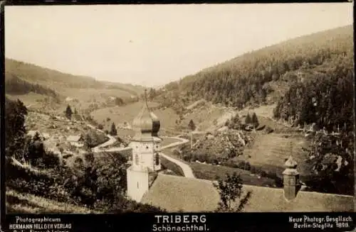 Ak Triberg im Schwarzwald, Panorama, Schönachthal