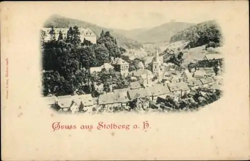 Ak Stolberg im Harz, Panorama