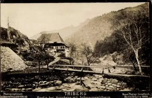 Ak Triberg im Schwarzwald, Hornberg, Schwarzwaldhaus