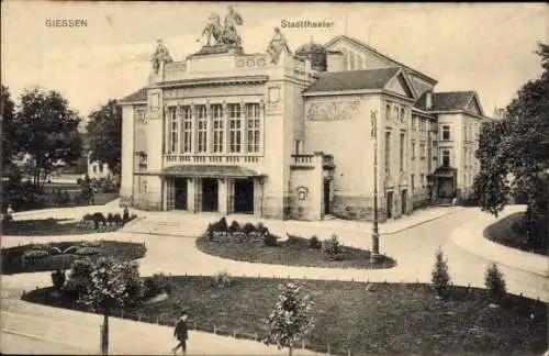 Ak Gießen an der Lahn Hessen, Stadttheater