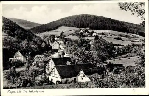 Ak Hagen in Westfalen, Selbecketal, Totalansicht