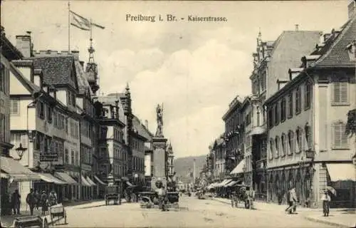 Ak Freiburg im Breisgau, Kaiserstraße