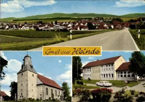 Ak Heinde Bad Salzdetfurth in Niedersachsen, Kirche, Panorama