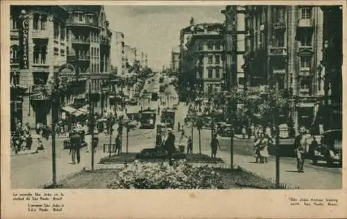 Ak São Paulo Brasilien, Vista desde la Avenida Sao Joao