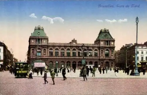 Ak Brüssel Brüssel, Gare du Nord