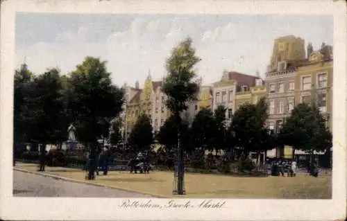 Ak Rotterdam Südholland Niederlande, Groote Markt