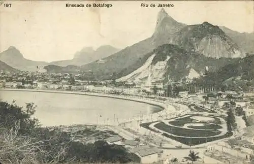 Ak Botafogo Rio de Janeiro Brasilien, Enseada, Panorama