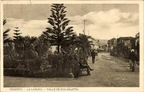 Ak San Cristóbal de La Laguna Teneriffa Kanarische Inseln Spanien, Calle San Augustin