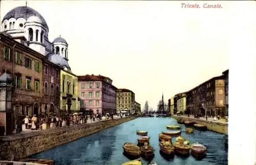 Ak Triest Trieste Friuli Venezia Giulia, Kanal