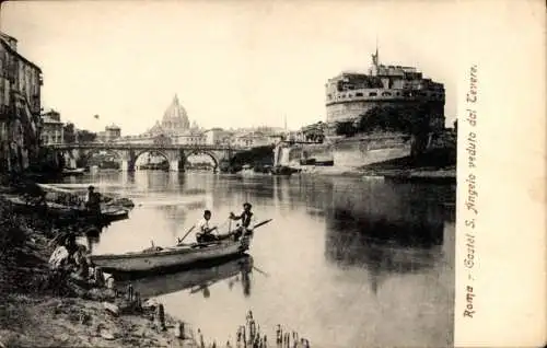 Ak Roma Rom Lazio, Engelsburg, Brücke