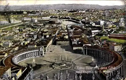 Ak Vatikan Rom Lazio, Panorama della Citta dalla Cupola di S. Pietro