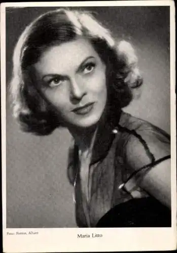 Ak Schauspielerin Maria Litto, Portrait